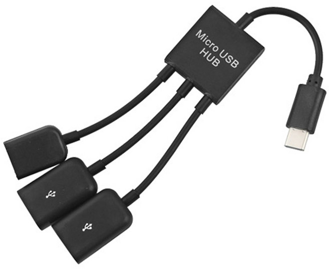 (COMS) USB 3.1(타입C) OTG 2포트 허브/IB609/OTG젠더 IB609, 1개