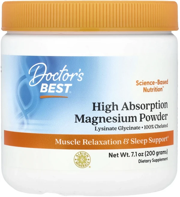 Doctor's Best 고흡수 마그네슘 분말 200g(7.1oz), DoctorsBest고흡수마그네슘분말200g71oz, 200g, 1개 - 쿠팡