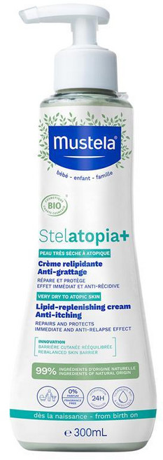 호주 무스텔라 Mustela Stelatopia+ 어린이 스텔라토피아 + 리피드 리플레니싱 크림, 3개, 300ml
