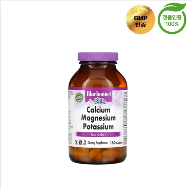 블루보넷 뉴트리션 칼슘 마그네슘 칼륨 180정, 1개, 180회분 - 쿠팡