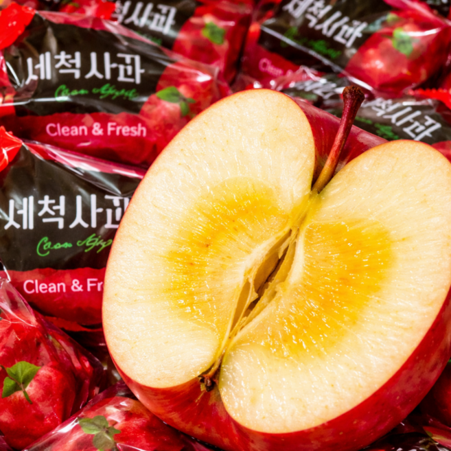 [오늘만초특가] 국내산 경북 부사 햇 껍질째먹는 세척 사과 고당도, 1개, 5kg