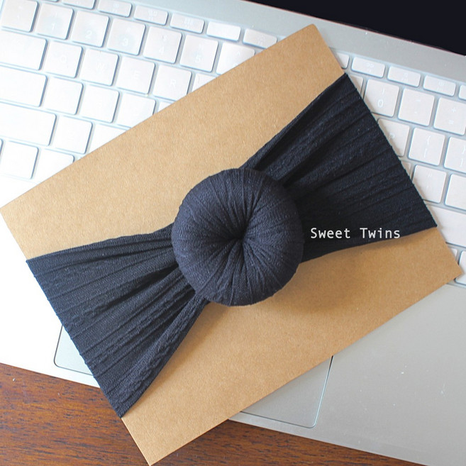 Sweet Twins 柔軟甜甜圈造型寶寶髮帶 嬰兒新生兒頭飾