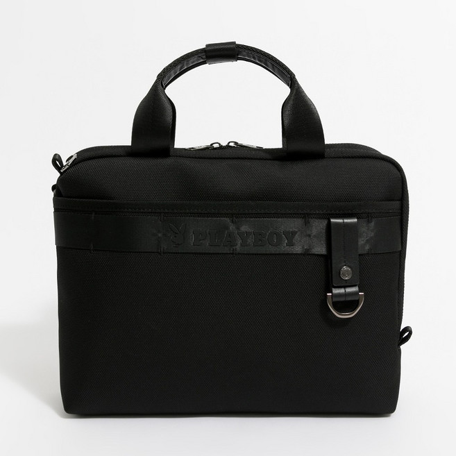 PLAYBOY Crucial系列 公事包 附長背帶 黑色