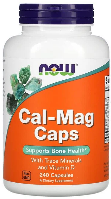 나우푸드 칼슘 마그네슘 캡슐 미량 미네랄과 비타민D 함유 캡슐 240정, 1개, 기본 - 쿠팡