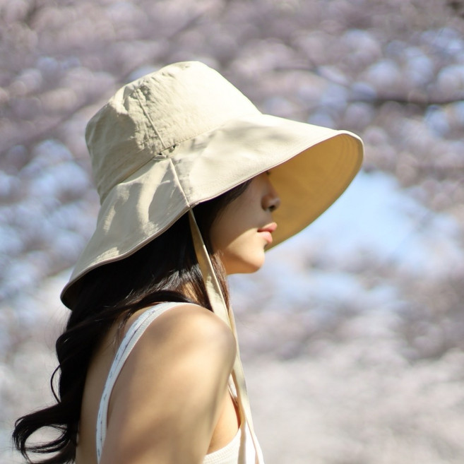 [윈즈] 여성 챙넓은모자 벙거지 햋빛가리개모자