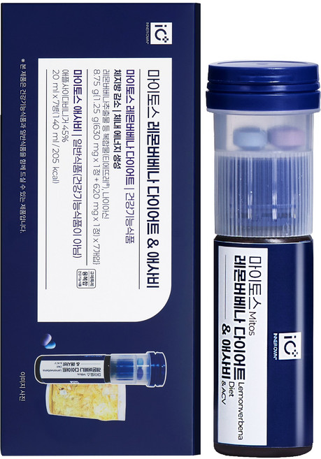 마이토스 레몬버베나 다이어트 보조제 혈당 케어 체지방 감소 순삭 앰플, 1박스, 7회분