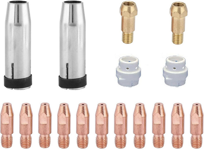 접촉 팁 노즐 디퓨저 홀더 키트는 이스트우드 엘리트 MP250i 및 미그 250 용접기 2118 MB16 PCS - .030 KIT에 맞습니다, 16 PCS - .030" KIT, 1