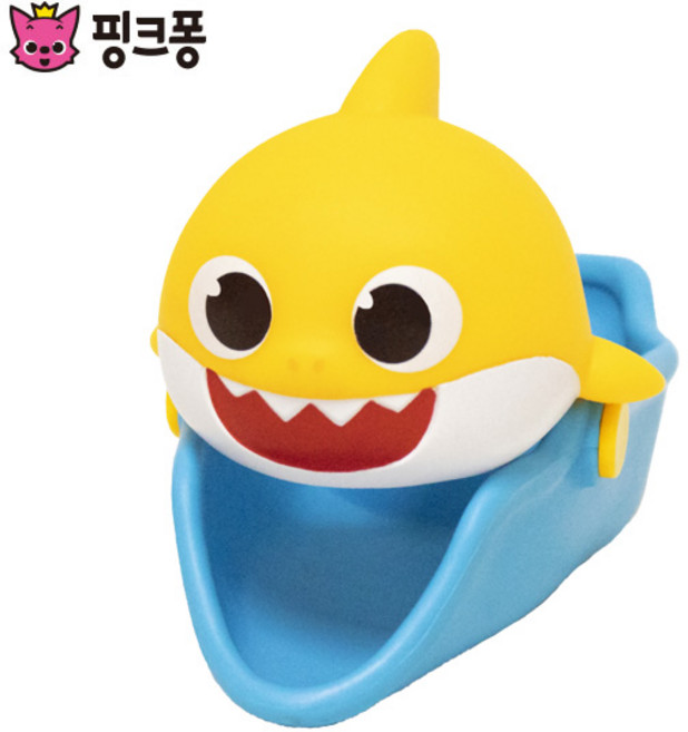 핑크퐁 유아용 아기상어 안전 수도꼭지, 단일, 1개
