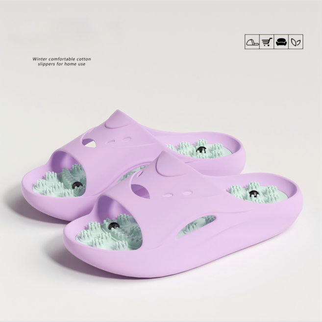 FIREQUEEN 여성 자석 다이어트 붓기제거 족저근막염 초강력 지압슬리퍼