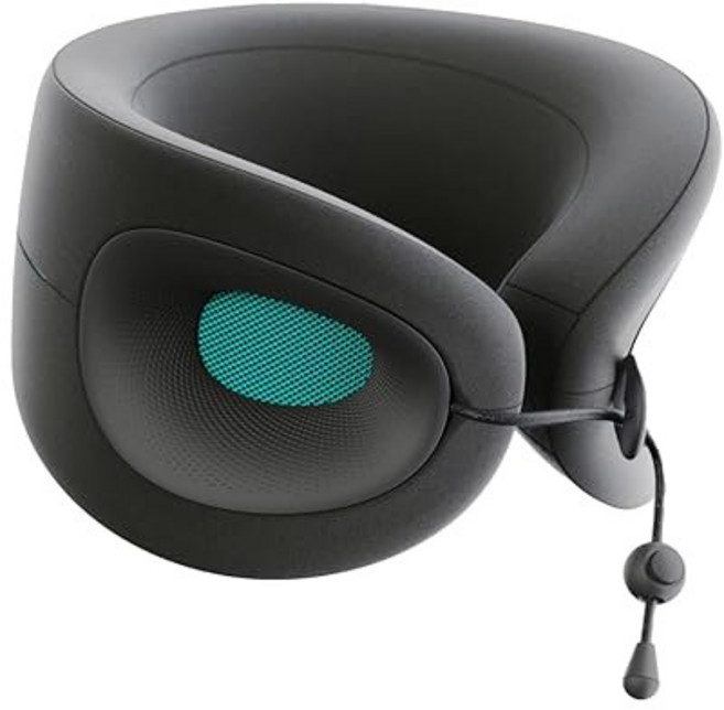 장거리 비행을 위한 카보 여행용 베개 - 에볼루션 X 메모리 폼 넥 지지대 비행기 기차 자동차를 이동 중 편안함(다이아몬드), Turquoise