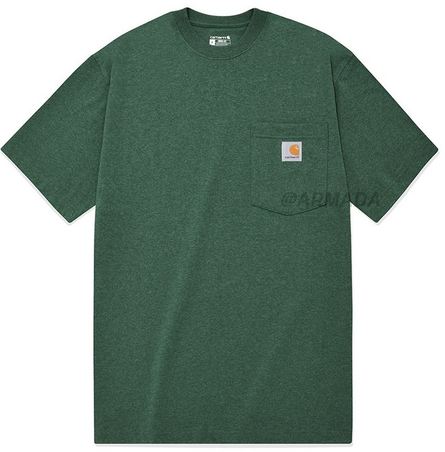 칼하트 K87 워크웨어 포켓 반팔티셔츠 노스우드헤더