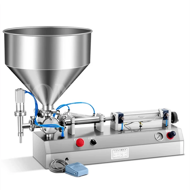 자동 액체 소스 칠리 오일 정량 탱크 꿀 페이스트 액체 식초 물 샴푸 윤활유 충전 기계, 06 200-200ml