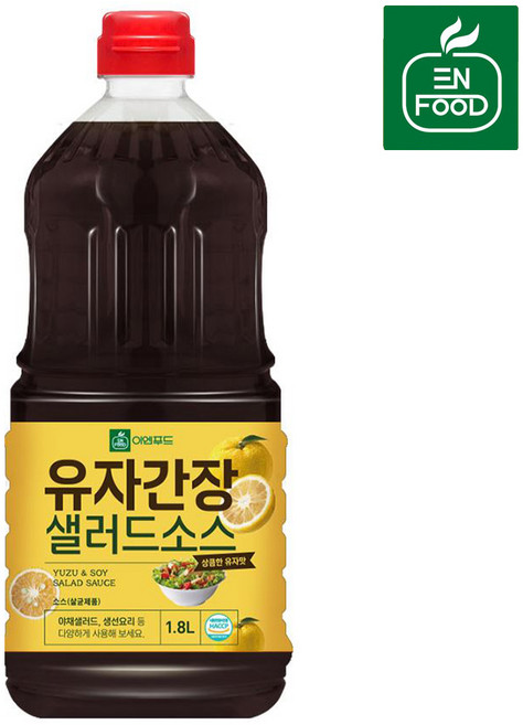 이엔 유자간장샐러드소스 1.8L, 1개