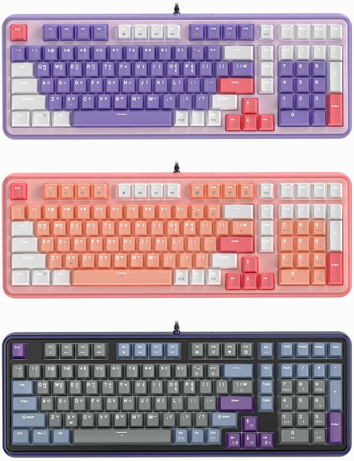 GDEVIL G918 PRO HyperTrack 광축 방수 핫스왑 게이밍 기계식 키보드 (3컬러), 핑크, 광적축, G918 HyperTrack PRO