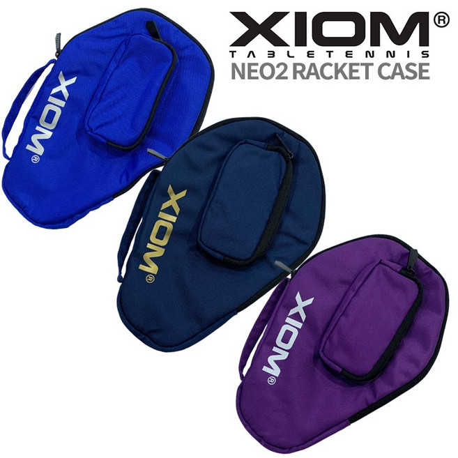 엑시옴 네오2 탁구 라켓 천 케이스 탁구공 포켓 NEO2, 블루