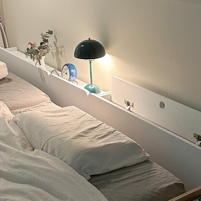 포더홈 니드 침대 틈새 수납장 선반 협탁 책장 책꽂이 벽수납장 틈새서랍장, 4. 800 서랍형 수납장_내추럴