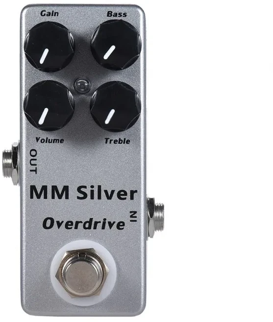 일렉트릭 기타 페달 디스토션 오버드라이브 B-BOX 블루 딜레이 크레이지 톤 블랙 랫 미니 스크레머, 05 MM SILVER