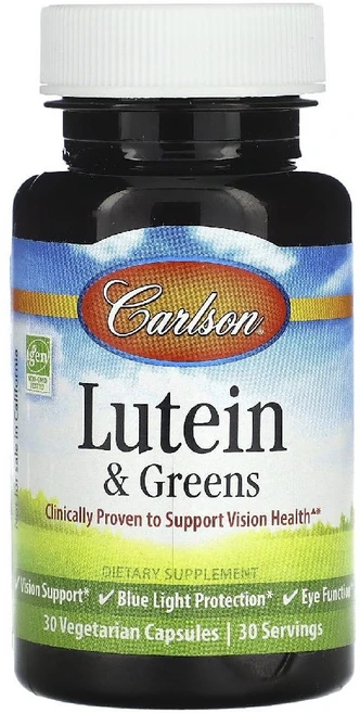 칼슨 루테인 & 녹색 채소 30 베지캡슐, 2개, 30정 - 쿠팡