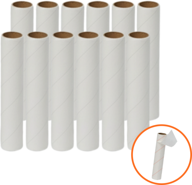 주브러쉬 돌돌이 사선컷팅 24cm 테이프 크리너 리필 12개 구성