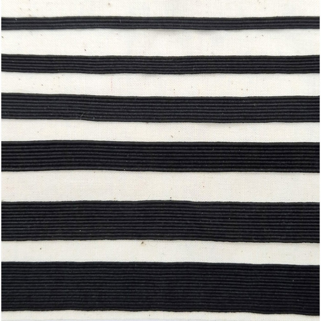 허리고무줄 허리밴드 고무밴드 바지고무줄 골지 납작고무줄 (블랙) 90cm, 1개, 10mm 블랙 1yard