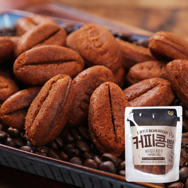 [만쥬데이] 부드럽고 은은한 커피콩빵 8개입 x 7봉 (총 490g), 상세 설명 참조, 상세 설명 참조