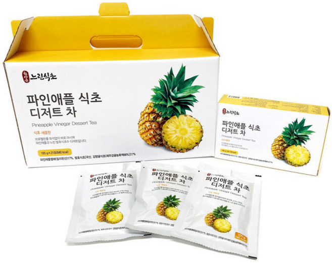 파인애플식초 디저트차 진 액 초 즙 초산정, 1개