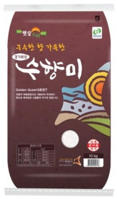 수향미 2024년산 햅쌀 골든퀸 3호 백미, 10kg, 4개, 상등급