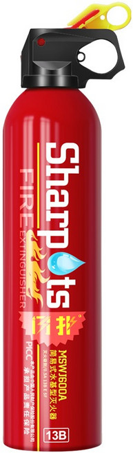FIRE STOP 水基型滅火器 500ML 車居兩用 泡沫滅火器 環保無毒, 1個, 閃撲13B滅火器【升級水基型】,550-600ML