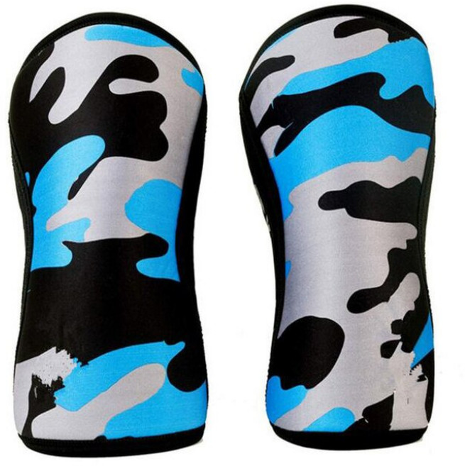 스쿼트 헬쓰 네오프렌 역도 스포츠 무릎 패드 압축 파워 리프팅 스쿼트 체육관 훈련 무릎 지원 보호대 농, Camouflage Blue_XXL, 04 Camouflage Blue_05 XXL