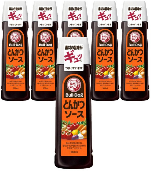 불독 돈까스 소스, 500ml, 6개