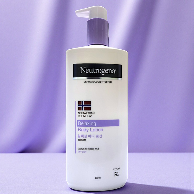 뉴트로지나 릴랙싱 바디 모이스처라이저 라벤더향, 450ml, 1개