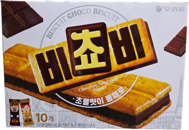 오리온 비쵸비 비스켓, 250g, 1개