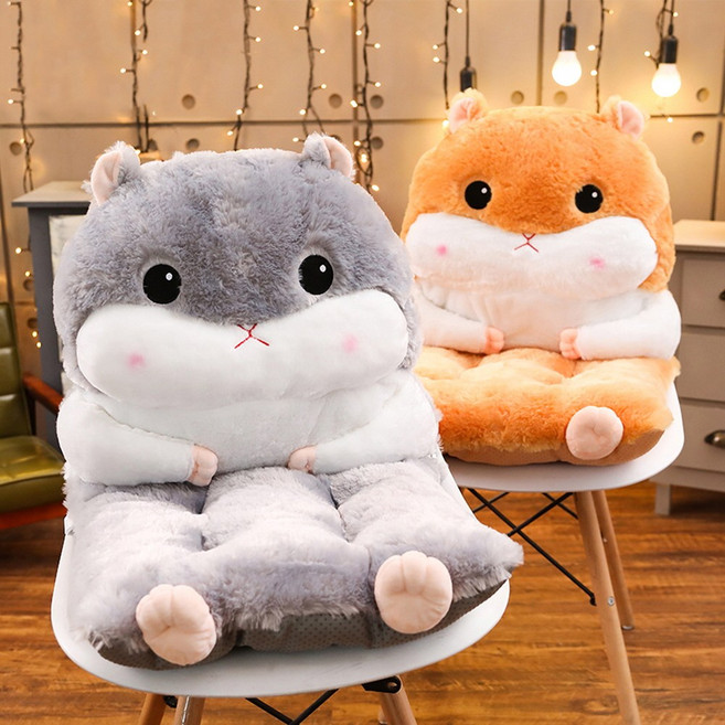 오리지널 볼빨간 햄스터방석 의자방석 볼터치 햄찌방석 5시건 당일배송, 그레이