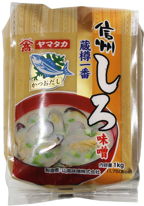 신슈 시로미소 백된장 1kg x1개+ 신슈 아와세 된장 x1kg 1개, 1개