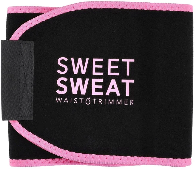 스포츠리서치 Sweet Sweat Waist Trimmer 미디엄 블랙 & 핑크 1 벨트, SRE01037, 블랙&핑크, 1개 - 쿠팡