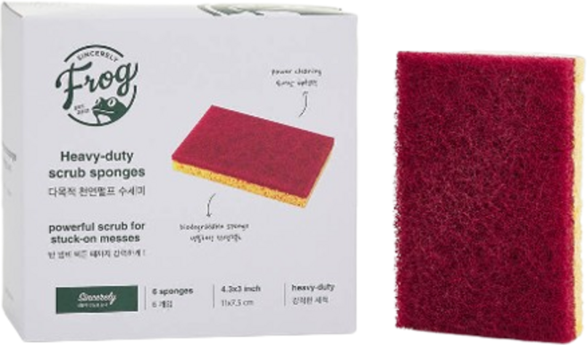 이태리 다목적 천연펄프 수세미 6개입 X 2개, 10개