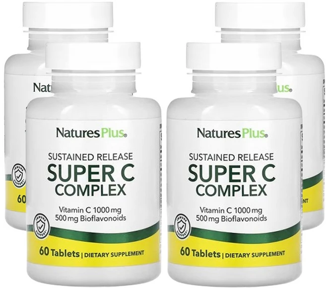 네이쳐스플러스 서방형 슈퍼 C 복합체 60정, 4개 - 쿠팡