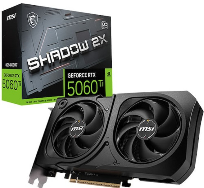 MSI 지포스 RTX 5060 Ti 쉐도우 2X OC 플러스 D7 8GB