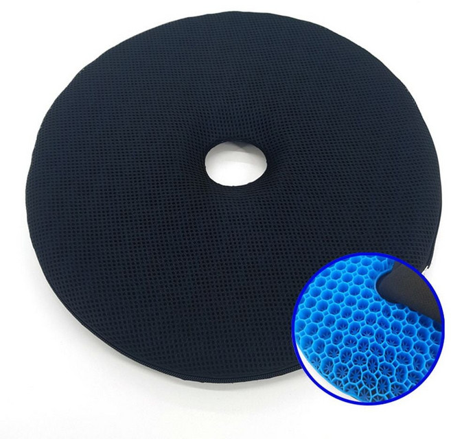 통풍방석 도넛 쿨 실리콘방석 쿨링방석 벌집방석 냉감방석 실리콘방석 통풍방석 도넛방석, 1, ◑▨쿠팡상품◎♣you