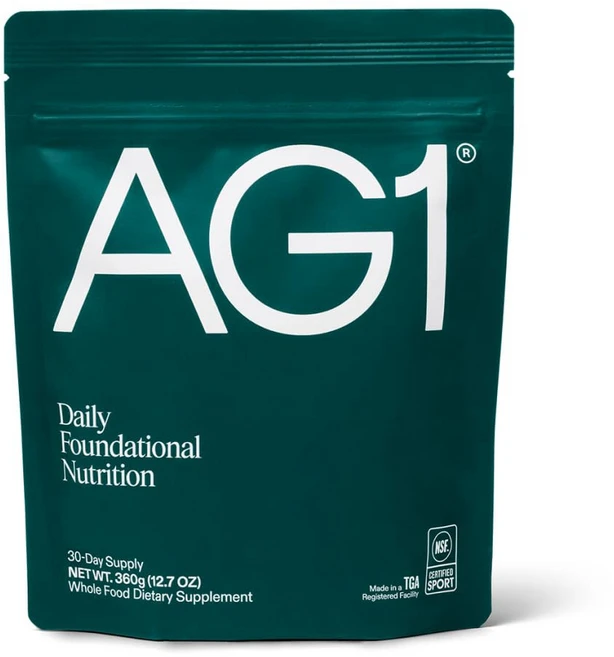 AG1 그린스 파우더 리필 파우치 - 75가지 비타민 멀티비타민 및 프로바이오틱스 | 장 지원 케토 텐 프리 운동용 보충제 전용 클래식 포뮬러, 1 Refill Pouch: 30 svgs (No sc - 쿠팡
