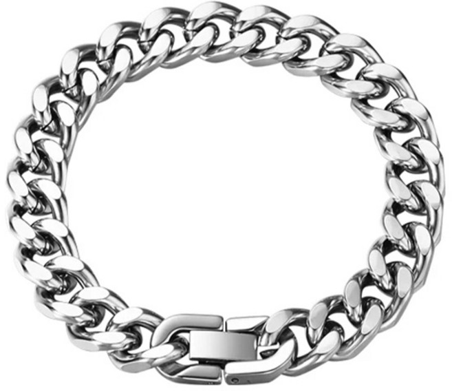 DANGZ 데일리 패션 티타늄 체인 팔찌 남녀공용 스틸팔찌