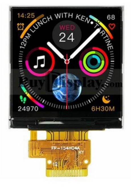 1.54인치 TFT LCD 디스플레이 SPI 240x240 해상도 아두이노 임베디드 전용, 1개