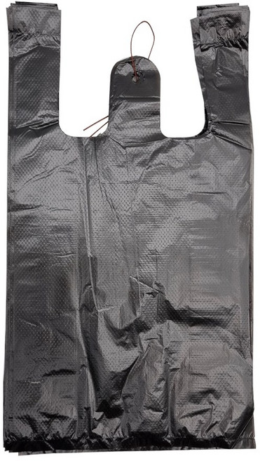 쇼핑봉투 16x29 소 100매 검정 비닐봉지 포장용 다용도 손잡이형 테이크아웃 포장袋, 쇼핑봉투16x29_소100매_검정, 1개