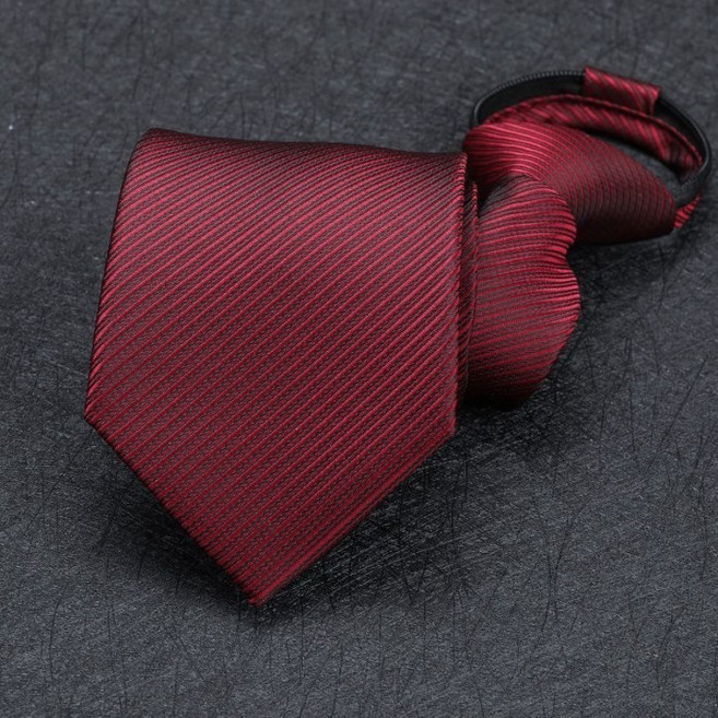 優選 時尚8cm酒紅色結婚領帶 男 正裝商務婚禮職業窄休閒韓版