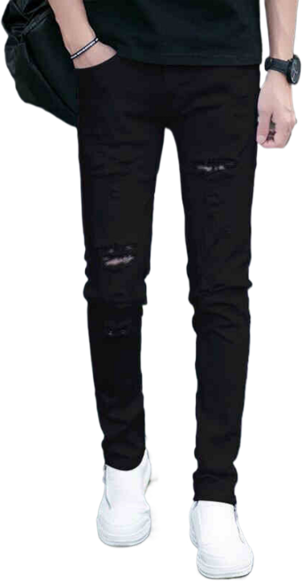 봄여름용 슬림핏 스판 화이트 청바지 9N356