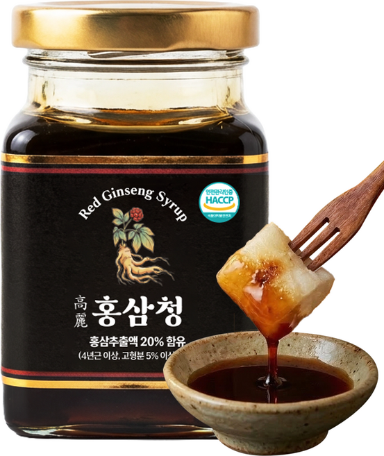 프리미엄 고려홍삼청 홍삼차 봄 건강차 돌 환갑 칠순 단체 답례품, 1개, 200g