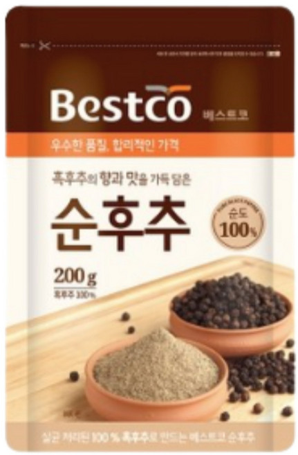 베스트코 순후추, 4개, 200g