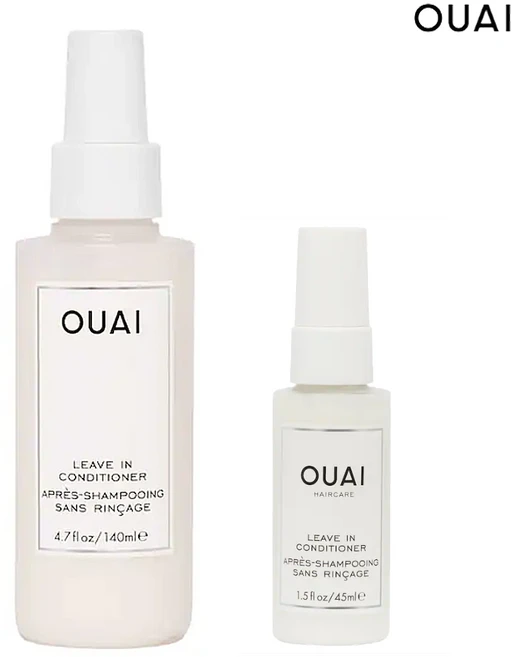 OUAI 웨이 Detangling and Frizz Fighting Leave In Conditioner리브인컨디셔너 140ml+여행용 45ml, 1개 - 쿠팡