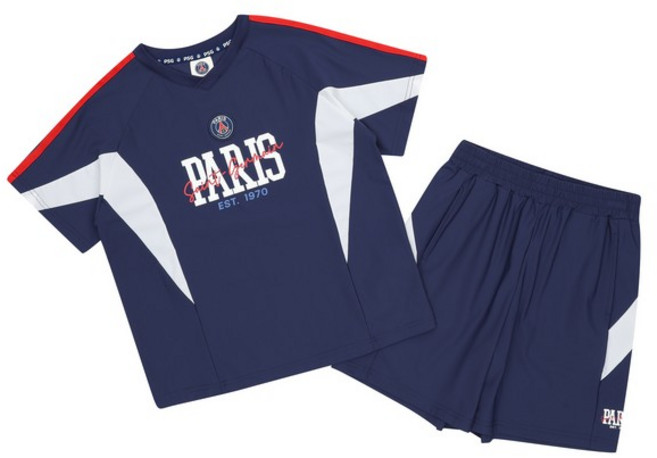 에스핏 축구복 @ 축구 유니폼 @@ 주니어 상하복 @ 단체복 @ 건조가 빠르고 시원한 트리코트 소재@@ PSG 날개배색 유니폼 4부 세트 TR SJZ304MKTR85 뉴코아 울산점
