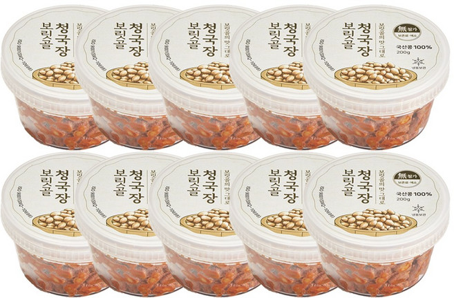 파이브엘 냄새없는 국산 보릿골 청국장, 10개, 200g